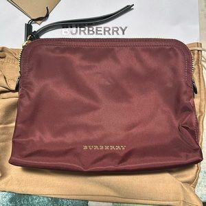 Burberry Pouch in Burgundy